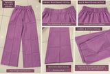 DCKB 20-87 Mauve Embroidered Cotton 3-Piece Suit