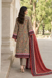 DCKP 20-84 Taupe Embroidered Cotton 3-Piece Suit