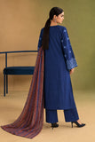 DCKB20-80 Navy Embroidered Cotton 3-Piece Suit