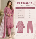 DCKB 20-93 Dusty Pink Floral Cotton 3-Piece Suit
