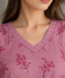 DCKB 20-93 Dusty Pink Floral Cotton 3-Piece Suit