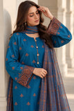 DCKB20-79 Teal Embroidered Cotton 3-Piece Suit