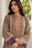 DCKP 20-84 Taupe Embroidered Cotton 3-Piece Suit