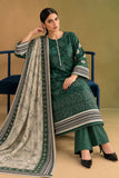 DCKP 20-85 Green Embroidered Cotton 3-Piece Suit