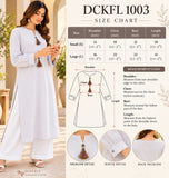 DCKFL1003 Light Grey Cotton Kurti with Tassel Details