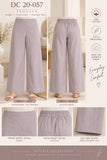 Mauve Floral Embroidered Cotton Three-Piece Suit | DC20-057