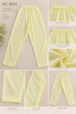 Lemon Yellow Appliqué Cotton Three-Piece Suit with Floral Dupatta | DC2053