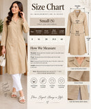 Plain Beige Collared Kurti | DCKB16