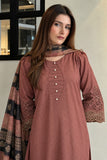 Dusty Rose Embroidered Cotton 3-Piece Suit | DCKB20-76