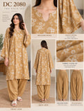 Mustard Floral Cotton Two-Piece Shalwar Set | DC2080