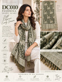 DC010 – Reversible Olive Green Paisley Shawl Scarf