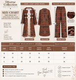 Brown Geometric Print Cotton Co-ord Set | DCK2074