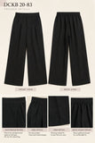Black V-Neck Cotton 2-Piece Co-ord Set – DCKB20-83