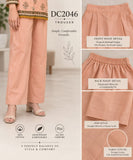 Peach Floral Cotton Three-Piece Suit with Embroidered Dupatta | DC2046