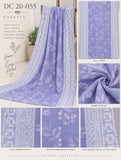 Lilac Floral Embroidered Cotton Three-Piece Suit | DC2055