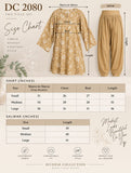 Mustard Floral Cotton Two-Piece Shalwar Set | DC2080