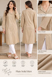 Plain Beige Collared Kurti | DCKB16