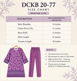 Purple Embroidered Cotton 3-Piece Suit – DCKB20-77