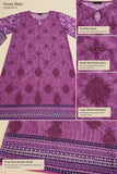 Purple Embroidered Cotton 3-Piece Suit – DCKB20-77