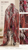 Sage Green Cotton Three-Piece Suit with Paisley Dupatta | DC3021