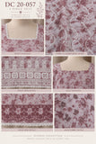 Mauve Floral Embroidered Cotton Three-Piece Suit | DC20-057