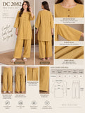 Mustard Striped Cotton Co-ord Set | DC2082