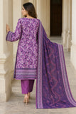 Purple Embroidered Cotton 3-Piece Suit – DCKB20-77