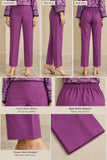 Purple Embroidered Cotton 3-Piece Suit – DCKB20-77