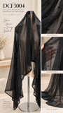 Black Beaded Silk Three-Piece Shalwar Suit | DCF3004