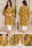 Mustard Yellow Ornate Printed Kurti | DCKB12