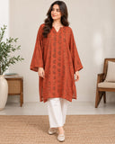 Rust Paisley Printed Kurti | DCKB02