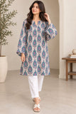 Teal and Pink Paisley Printed Kurti | DCKB05