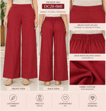 DC20-060 Deep Red Embroidered Cotton Three-Piece Suit