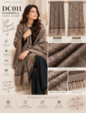 DC011 Reversible Taupe & Brown Paisley Shawl Scarf
