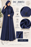 Navy Blue Nara Open Abaya with Embellished Details – DC20051