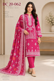 DC20-062 Pink Printed Cotton Three-Piece Suit