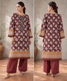 DC20-66 Maroon Floral Cotton Three-Piece Suit