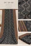 DC20-68 Brown Embroidered Cotton Three-Piece Suit