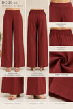 DC20-66 Maroon Floral Cotton Three-Piece Suit