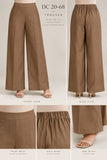 DC20-68 Brown Embroidered Cotton Three-Piece Suit