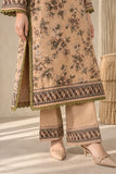 DC20-73 Beige Floral Print 3-Piece Suit with Dupatta