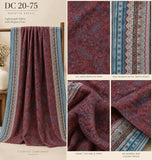DC20-75 Teal Blue Paisley Embroidered 3-Piece Suit
