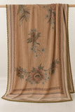 DC20-73 Beige Floral Print 3-Piece Suit with Dupatta