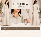 Beige Cotton Collared Maxi Shirt Dress – DCKJ1006