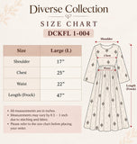 Orange Diamond Print Cotton Maxi Dress DCKFL1-004