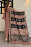Dusty Rose Embroidered Cotton 3-Piece Suit | DCKB20-76