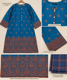DCKB20-79 Teal Embroidered Cotton 3-Piece Suit