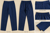 DCKB20-80 Navy Embroidered Cotton 3-Piece Suit