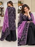 Black & Purple Floral Three-Piece Suit | DC1010