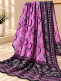Black & Purple Floral Three-Piece Suit | DC1010